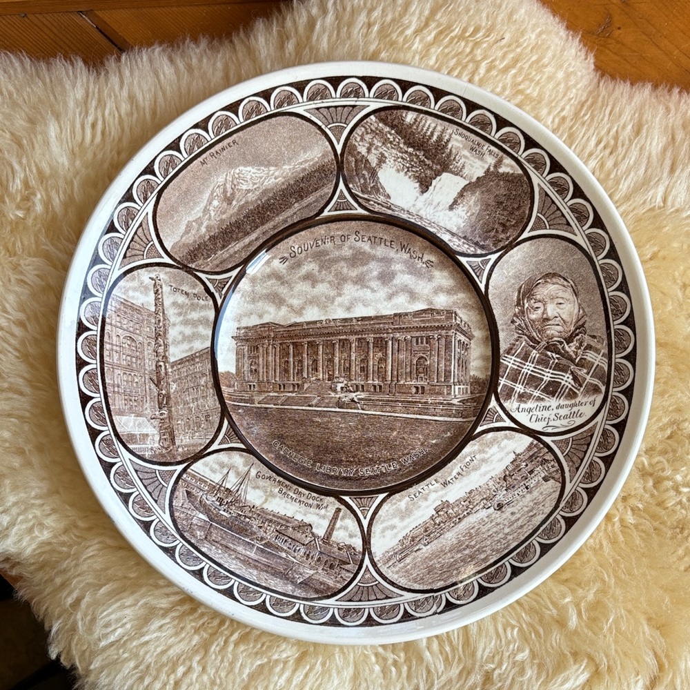 Antique Seattle Souvenir Plate